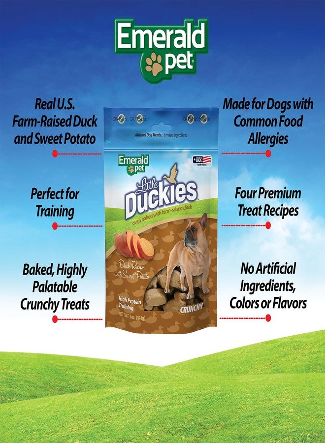 Emerald Pet Little Duckies Crunchy Natural Roasted Duck Dog Treats, Made in USA, Brown, 5-Ounce (00426-LS) - Image 3